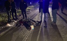 Mersin’de devrilen motosikletteki 1 kişi öldü, 1 kişi yaralandı